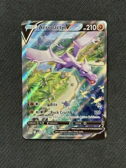 NM Aerodactyl V 180/196 Lost Origin Alternate Art Holo Pokemon Card - Image 1
