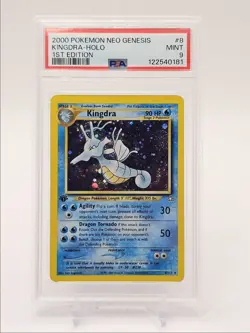 KINGDRA 2000 POKEMON NEO GENESIS 1ST EDITION HOLO RARE 8/111 PSA 9 Q4763 - Image 1
