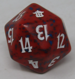 Magic the Gathering Saviors of Kamigawa Red Spindown Dice - Image 1