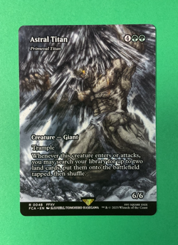 Astral Titan - Showcase - Final Fantasy #48 Rare- MTG Magic The Gathering - Image 1