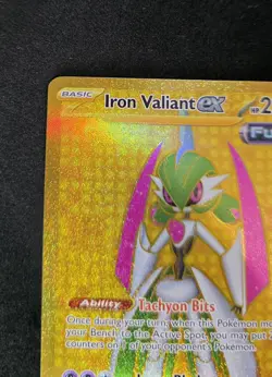Pokemon TCG Iron Valiant ex 261/182 SV04 Paradox Rift Hyper Rare Holo Eng - Image 5