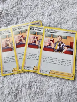 4X Cafe Master 133/172 Sword & Shield Pokemon TCG NM Brilliant Stars Playset - Image 1