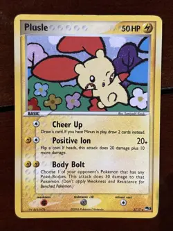 Pokemon POP Series 3 Plusle 5/17 Holo Rare MP - Image 1