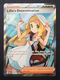 Lillie's Determination Ultra Rare ME01: Mega Evolution 169/132 Pokemon Near Mint - Image 1
