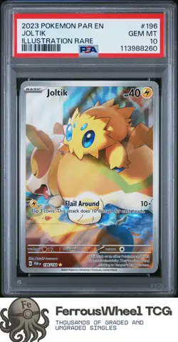 Joltik #10 - 2023 Pokemon Par En-Paradox Rift - PSA 10 - Image 1