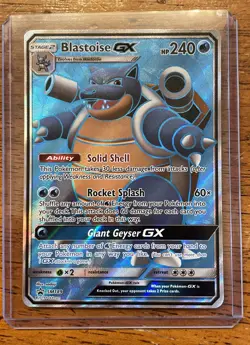 Pokemon TCG Blastoise GX Unbroken Bonds SM189 Holo Promo Card - Image 1