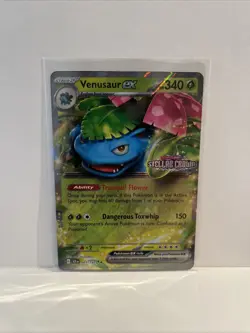 Pokemon TCG Stellar Crown Venusaur EX Double Rare Stamped Promo 001/142 - Image 1