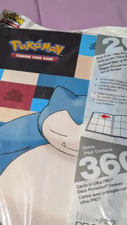 Pokemon Trading Card Game Snorlax 2'' 3 Ring Binder Blue Ultra PRO 85531 RARE - Image 1