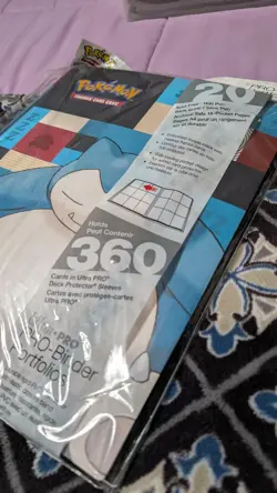 Pokemon Trading Card Game Snorlax 2'' 3 Ring Binder Blue Ultra PRO 85531 RARE - Image 5