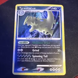 Tyranitar 30/100 Stormfront Holo Rare Pokemon Card LP - Image 1