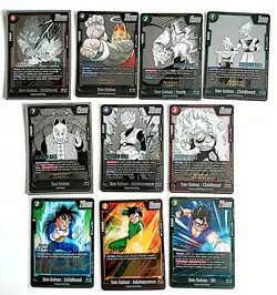 DRAGON BALL, SON GOHAN, 10 Card Release Event / Pre Release Gold Stamp Bundle. - Image 1