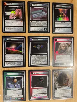 Star Trek CCG: First Edition Reflections - Nine Card VR Foil Lot - Image 1