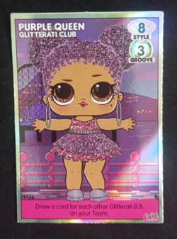 LOL Surprise! Dance Off #1-136 Purple Queen Glitterati Club Popular Card (C) - Image 1