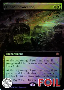 MTG Lunar Convocation (Extended Art) (366) | NM Foil | Bloomburrow {BLB} - Image 1