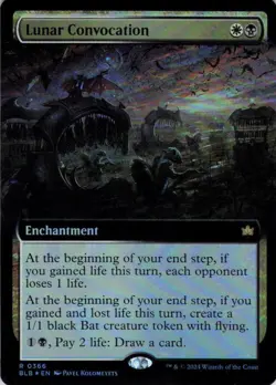 MTG Lunar Convocation (Extended Art) (366) | NM Foil | Bloomburrow {BLB} - Image 2