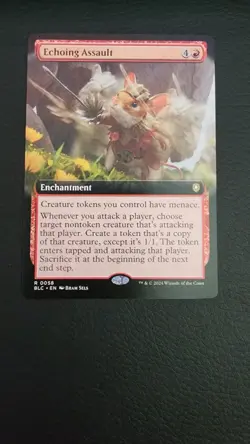 Echoing Assault (Extended Art) Commander: Bloomburrow Regular - Image 1