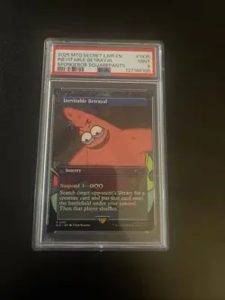 MTG Secret Lair SpongeBob SquarePants Inevitable Betrayal Non Foil Psa 9 - Image 1