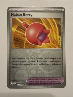 Pokemon TCG - Haban Berry 111/131 - Prismatic Evolutions Reverse Holo Rare - NM! - Image 1