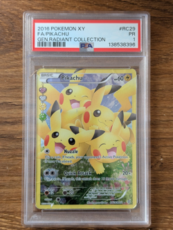2016 Pokemon XY Generations PSA 1 Pikachu Holo FA #RC29 #RC32 Radiant Collection - Image 1