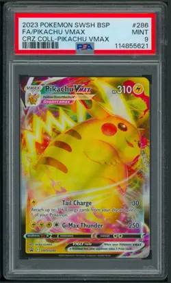 Pokemon SWSH Crown Zenith Collection Promo Pikachu VMAX SWSH286 PSA 9 - Image 1