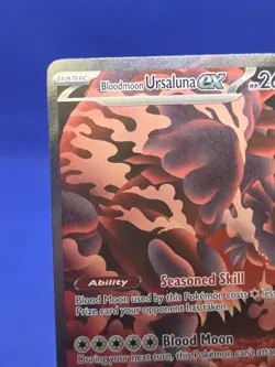 Pokemon Prismatic Evolutions Bloodmoon Ursaluna ex 168/131 SIR NM - Image 3