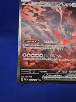 Pokemon Prismatic Evolutions Bloodmoon Ursaluna ex 168/131 SIR NM - Image 5