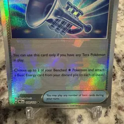Pokemon Glass Trumpet (Poke Ball) 110/131 Prismatic Evolutions Holo 🔥 - Image 3