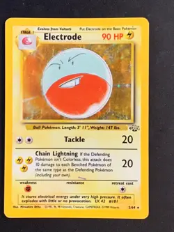 Electrode 2/64 Jungle set Holo Rare Vintage WOTC Pokemon Card - Image 1
