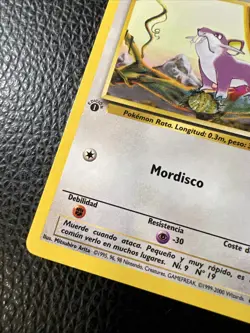 ## Pokemon Spanish Rattata Base Set 1st Edition 61/102 WOTC 1999 Vintage NM - Image 2