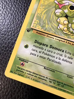 # Pokemon Spanish Caterpie Base Set 1st Edition 45/102 WOTC Vintage NM - Image 2