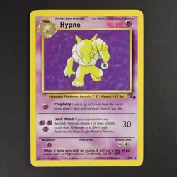 Hypno 23/62 Fossil Pokemon TCG VG Condition Non Holo - Image 1