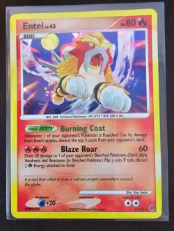 Entei lv43 4/132 Cracked Ice Holo - Secret Wonders - Pokemon TCG - (LP) - Image 1