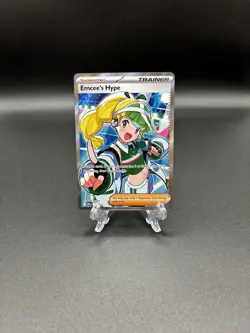 Pokemon TCG Trainer Emcee's Hype 220/182 Ultra Rare Holo - CO29 - Image 1