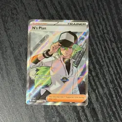 N's Plan Ultra Rare 163/086 Sv: Black Bolt Holo POKEMON NEAR MINT - Image 1