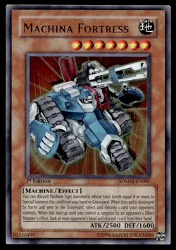 Yu-Gi-Oh TCG Machina Mayhem #SDMM-EN001 Machina Fortress UR,1st Ed. NM - Image 1