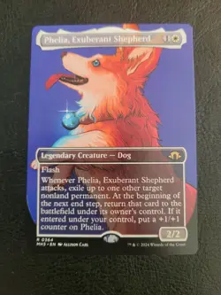 Phelia, Exuberant Shepherd (Borderless) MH3 #0364 RARE MTG Magic White Dog LP/NM - Image 1