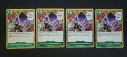 X4 Playset - Demon Aura Nine Sword Style Asura Blades Drawn OP12-037 (R) - Image 1