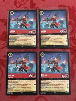 4x Disney Lorcana - Fabled - Mulan - Elite Archer - 126/204 x4 - Image 1