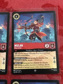 4x Disney Lorcana - Fabled - Mulan - Elite Archer - 126/204 x4 - Image 2