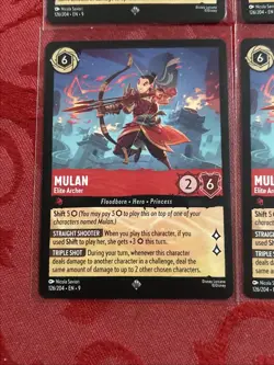 4x Disney Lorcana - Fabled - Mulan - Elite Archer - 126/204 x4 - Image 4