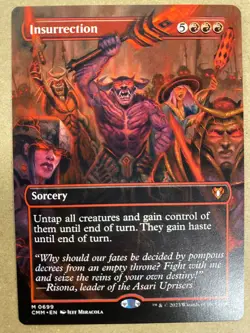 MTG 1x BORDERLESS Insurrection # 699 Commander Masters Magic the Gathering x1 NM - Image 1