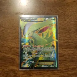 Pokemon TCG Virizion-EX Plasma Blast Holo Card Full Art Ultra Rare 96/101 - Image 1