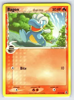 Bagon Delta Species 57/113 2005 EX Delta Species Pokemon Card Non Holo - Nm - Image 1