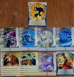 Bakugan Battle Brawlers Battle Pack 9 Bakugan 9 Metal CARDS See PICS - Image 4