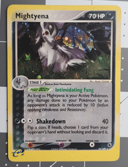 Pokemon Card TCG Mightyena 10/109 EX Ruby and Sapphire Holo Rare MP - Image 3