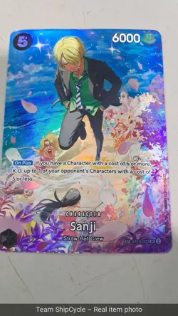U20735 Sanji ST14003 OP10 Royal Blood SP Full Art One Piece Card Game En G2U - Image 3