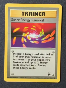 Super Energy Removal 108/130 Base set 2 non holo Rare Vintage Wotc Pokemon Card - Image 1