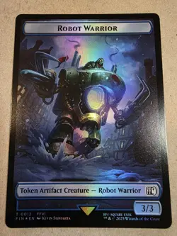 Sephiroth, One-Winged Angel/Robot Warrior Double-Sided Token Foil - FF - MTG - Image 2
