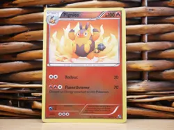 Pokemon PIGNITE 18/114 REVERSE HOLO | LP Light Play | Black & White | 2011 - Image 2