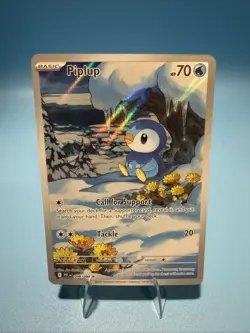 Pokemon TCG Piplup 98/94 Illustration Rare IR Phantasmal Flames Raw Near Mint - Image 1